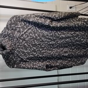 Black & White cotton&, acrylic long sleeve turtle neck sweater